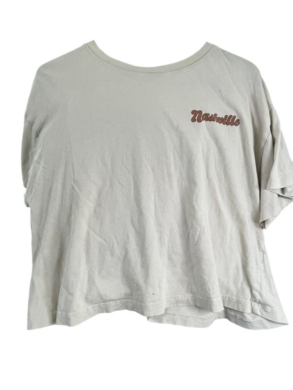 Urban Nation Nashville Graphic Cropped T-Shirt With Desert Landscape Print Short